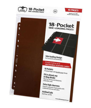 UltimateGuard18 PocketSide LoadingSupremePages10pcsBraun
