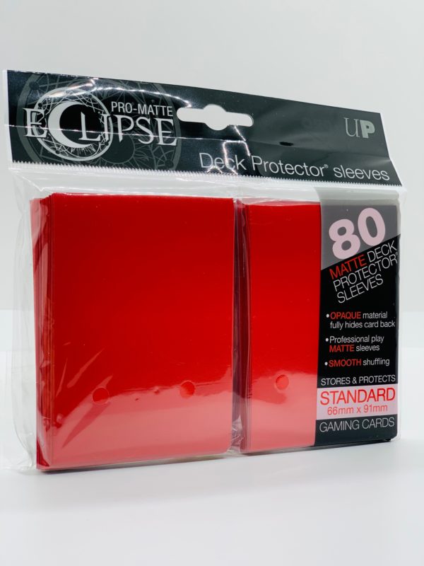 UltraProEclipseMatteHuellenStandard80pcsRed