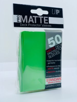 UltraProMatteHuellenStandard50pcsLimeGreen