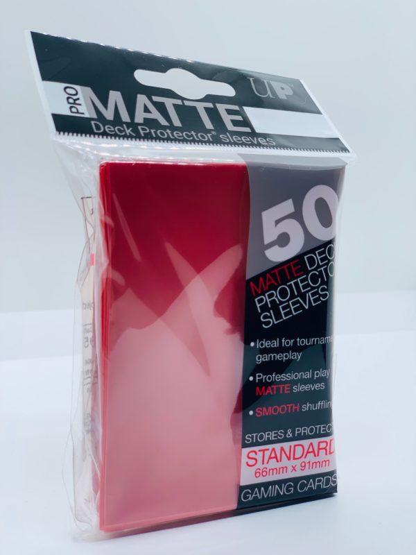 UltraProMatteHuellenStandard50pcsRed