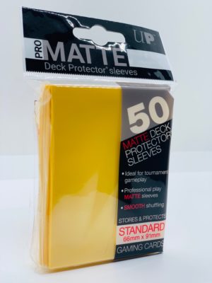 UltraProMatteHuellenStandard50pcsYellow