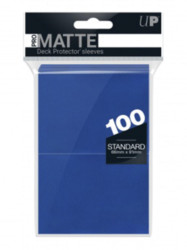 UltraProMatteHullenStandard100pcsBlue2