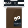 UltraProMatteHullenStandard50pcsBrown2