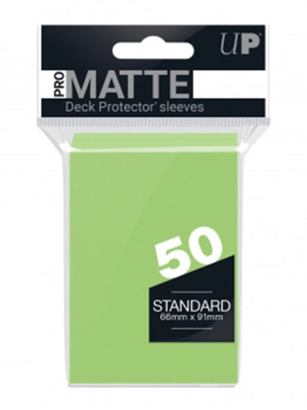 UltraProMatteHullenStandard50pcsLimeGreen2