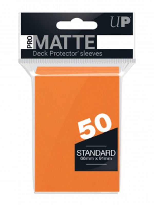 UltraProMatteHullenStandard50pcsOrange2