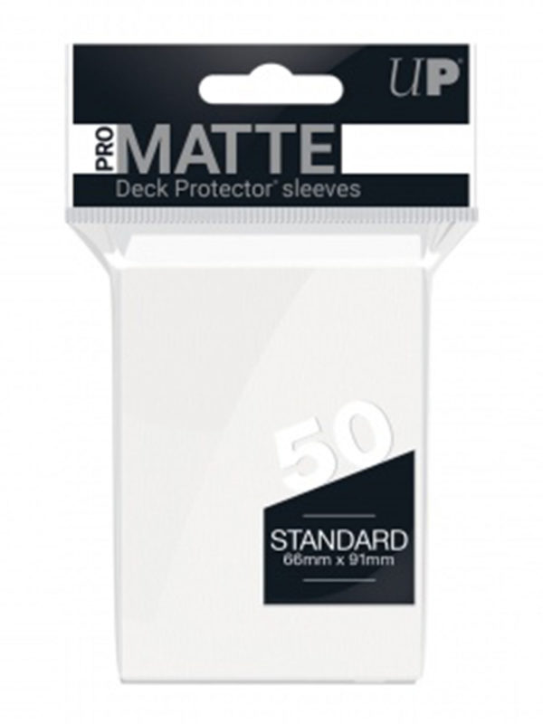 UltraProMatteHullenStandard50pcsWhite2