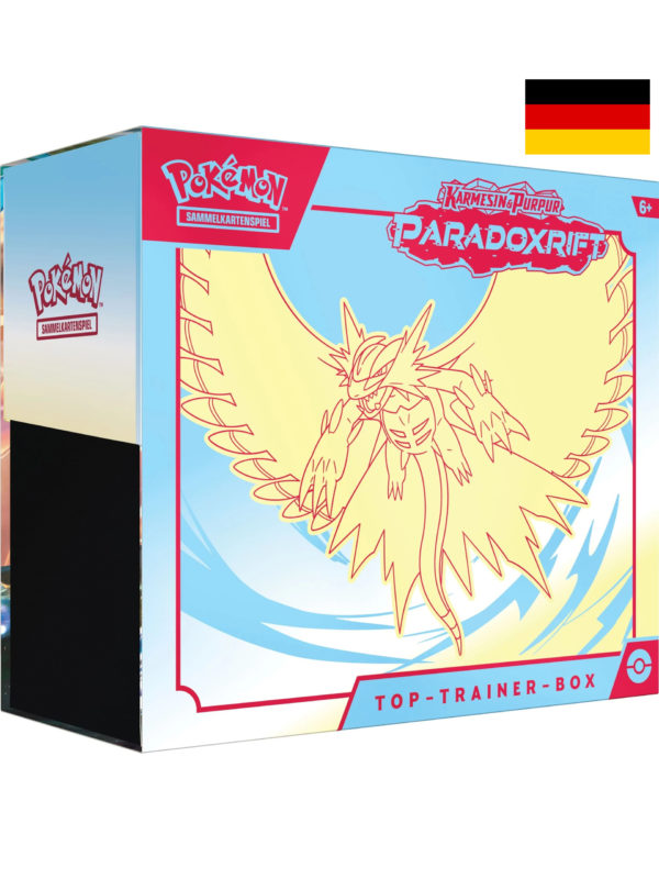 Pokemon Paradoxrift Paradox Rift Trainer Box Karmesin Purpur SV4 Donnersichel TCG Deutsch