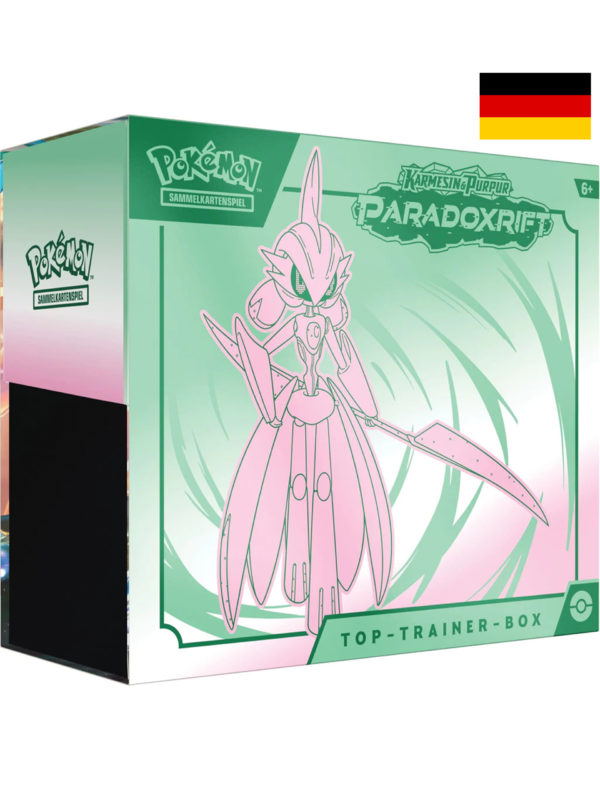 Pokemon Paradoxrift Paradox Rift Trainer Box Karmesin Purpur SV4 Eisenkrieger TCG